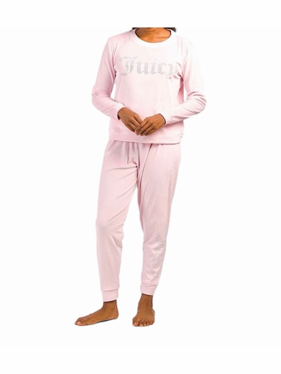 Juicy Couture Other - Juicy Couture Light Pink Velour lounge set / pajamas